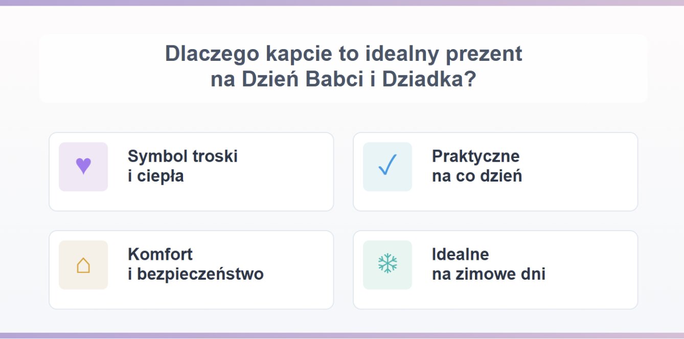 Dlaczego kapcie to idealny prezent na Dzień Babci i Dziadka?