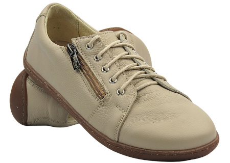 Wygodne półbuty damskie BareFoot Helios Komfort 436, ecru