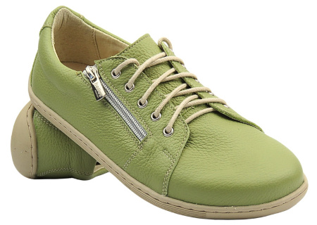 Wygodne półbuty damskie BareFoot Helios Komfort 436, zielone