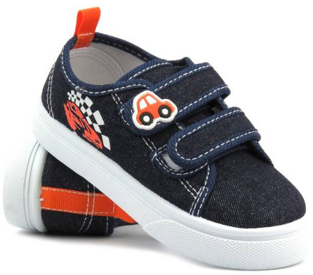 Trampki, tenisówki na rzepy - AMERICAN CLUB TEN 121/24, granatowe