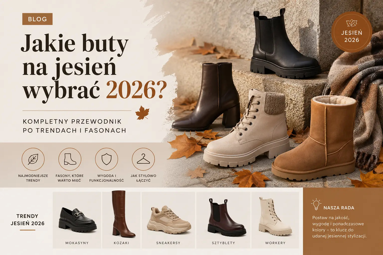 Jakie buty na jesień wybrać 2026? Kompletny przewodnik po trendach i fasonach