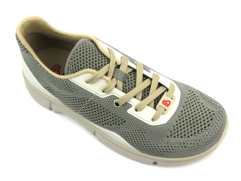 Wygodne półbuty, sneakersy damskie -  Berkemann Roxana 05124-566, szare