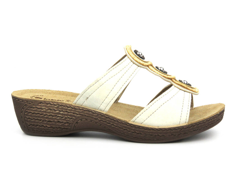 Klapki damskie INBLU GL-60, białe