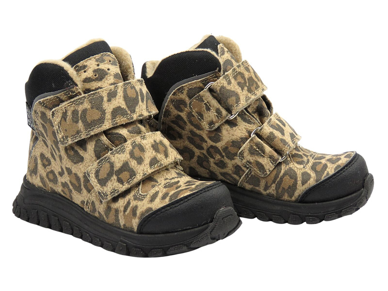 Dziecięce buty zimowe Jamet 399 beż panterka