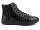 Sneakersy, buty sportowe męskie za kostkę - GOE II1N4009, czarne