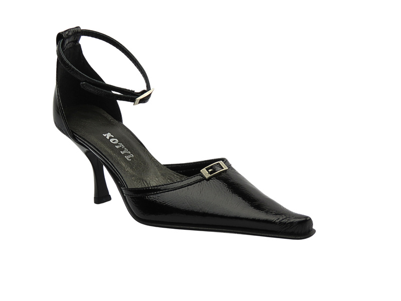 Czółenka damskie na szpilce czarne KOTYL 708