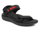 Sportowe sandały męskie na rzepy - Lee Cooper LCW-24-34-2620M, czarne