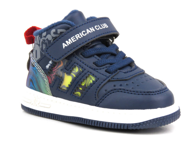 Sportowe buty dziecięce - AMERICAN CLUB BD 25/22, granatowe