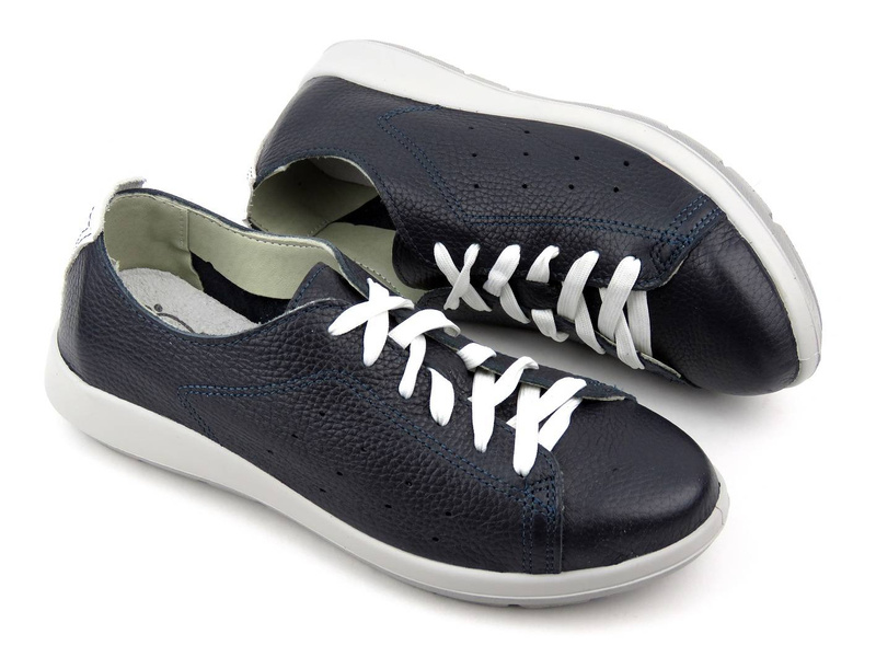 Buty damskie sportowe z wyjmowaną wkładką - Befado Dr Orto 156D011, granatowe