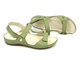 Sportowe sandały damskie na trzy rzepy - HELIOS Komfort 205, zielone 2