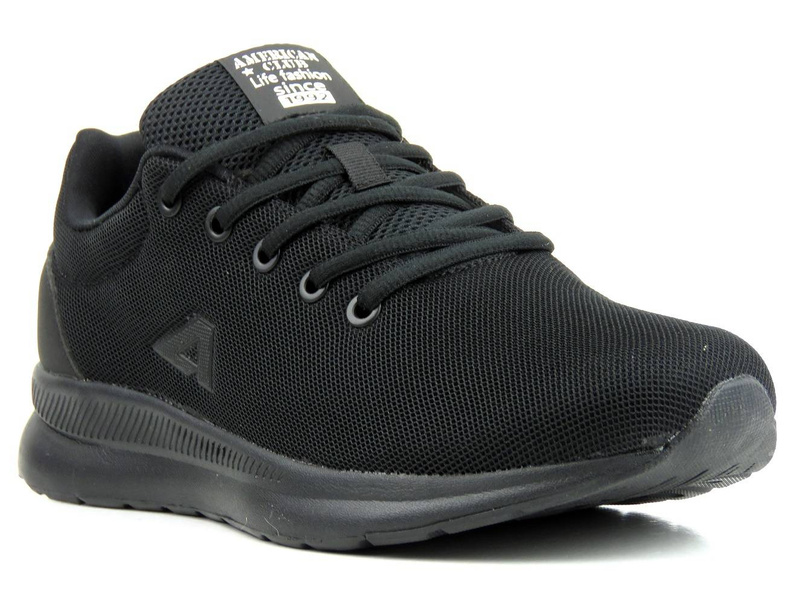 Buty męskie sportowe, adidasy American Club WT 98/22, czarne