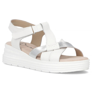 Skórzane sandały damskie białe Filippo DS6709/25