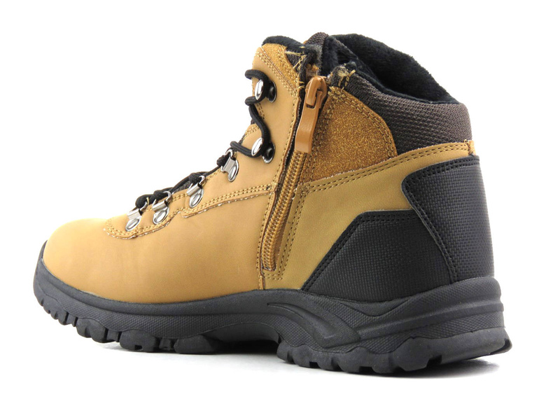 Trekkingi damskie zimowe - AMERICAN CLUB ES110/22, camel