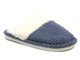 Futerkowe kapcie damskie-Unisoft 23PA11-4867, niebieskie
