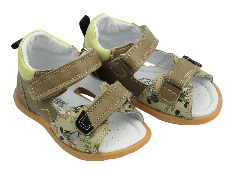 Sandały dziecięce na rzepy zielone Jamet 1112