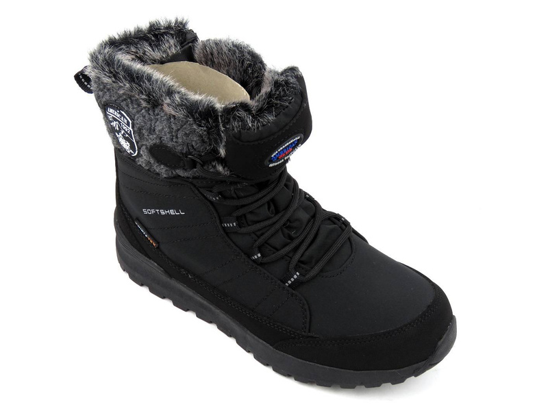 Śniegowce damskie za kostkę - AMERICAN CLUB SN25, Softshell i Tripletex