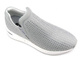 Buty damskie sportowe wsuwane - INBLU IN000284 GHIACCO, srebrne
