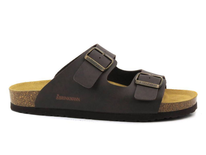 Wygodne klapki męskie klasyczne - Brinkmann 600275-2, brązowe