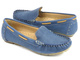 Wygodne, skórzane mokasyny damskie - HELIOS Komfort 398, granatowe