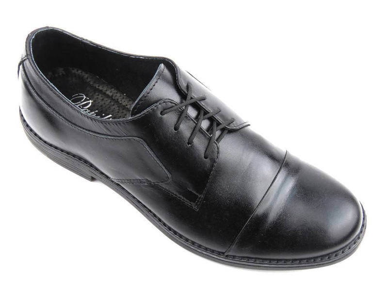 Półbuty męskie PAPILION 341, skórzane, czarne