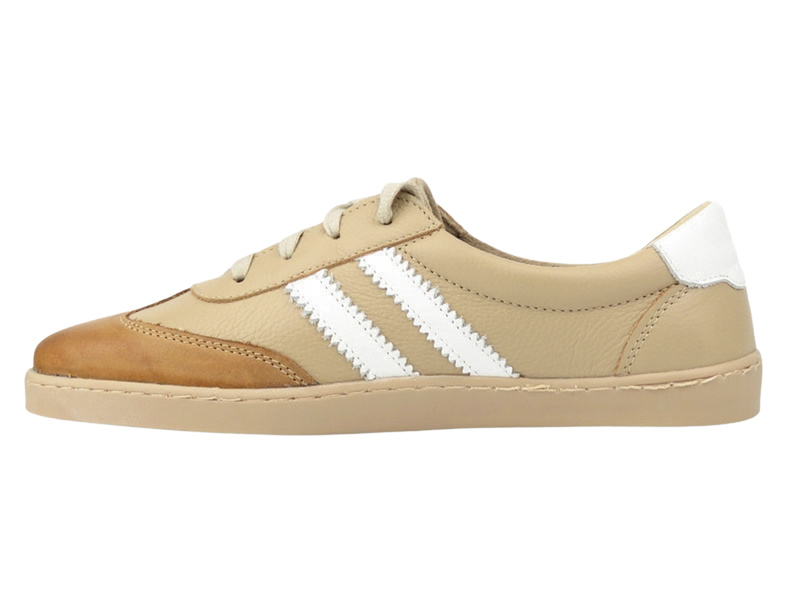 Damskie buty barefoot z naturalnej skóry Helios Komfort 469, jasny brąz