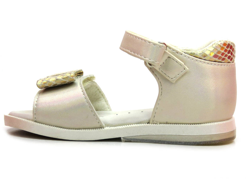 Sandały dziecięce z kokardką - Weestep R526050045, jasnozłote