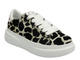 Sportowe buty damskie na platformie - CheBello 4719, czarno-beżowe