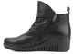 Botki damskie na dwa suwaki - COMFORTABEL 962319, czarne