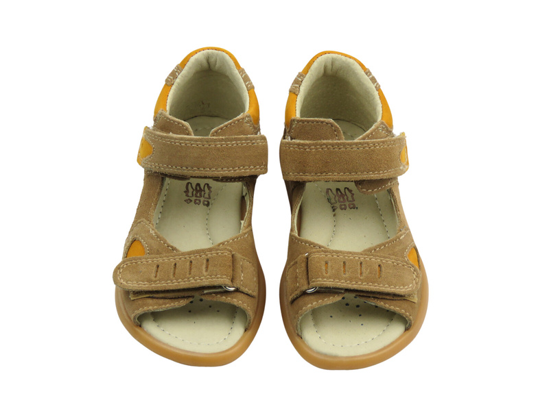 Sandały dziecięce na rzepy brązowe Jamet 218