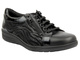 Wygodne półbuty, sneakersy damskie - SOLIDUS 29001-01001-KATE, czarne