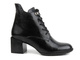 Botki damskie skórzane na klocku - VENEZIA 535451 166, czarne