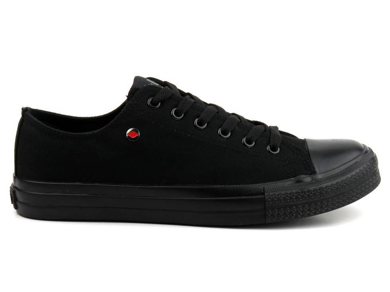 Trampki męskie niskie - Lee Cooper 21-31-0087M, czarne