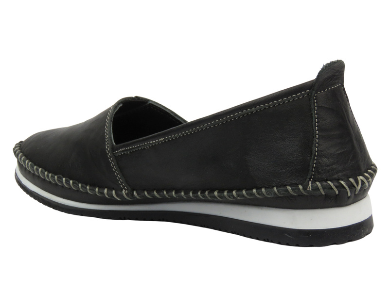 Półbuty damskie - Nika Komfort H-741, czarne