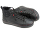 Ocieplane trampki męskie za kostkę - CROSS JEANS KK1R4054C, czarne