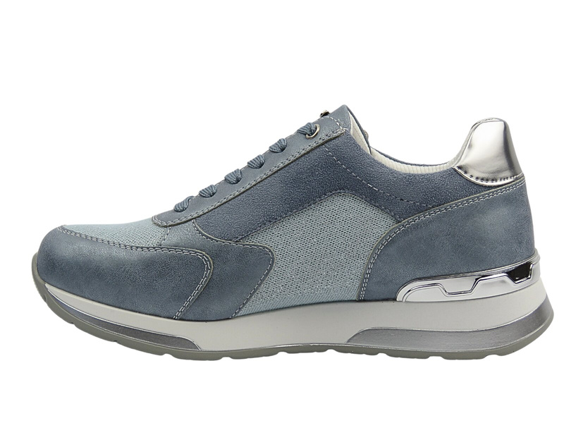 Sneakersy damskie sznurowane szare INBLU IN-417