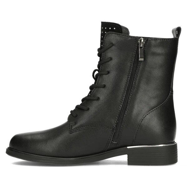 Czarne trapery damskie - Filippo DBT4747/24, czarne