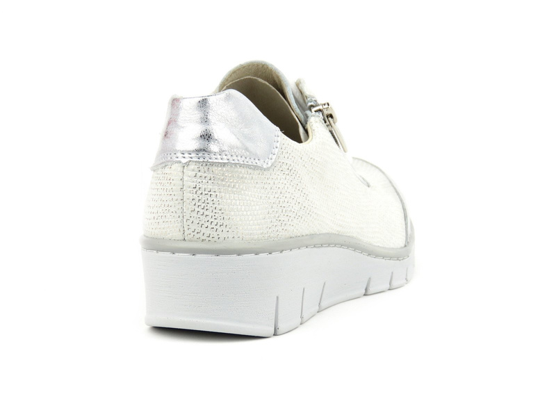 Wygodne buty damskie sportowe - Helios Komfort 334, srebrne