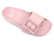 Gumowe klapki damskie z klamrą - Big Star FF274A387, jasnoróżowe