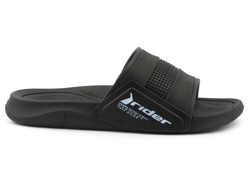 Sportowe klapki męskie z gumy - RIDER 11745, czarne