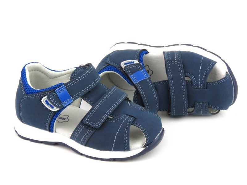 Sandały dziecięce, półbuty na lato - Befado 170P075, granatowe