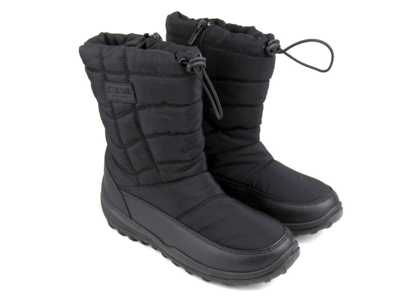 Wysokie śniegowce damskie ciepłe - BIG STAR KK274599, czarne