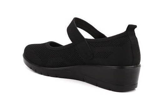 Półbuty, buty damskie zdrowotne - UNISOFT 23TX02-6016, czarne