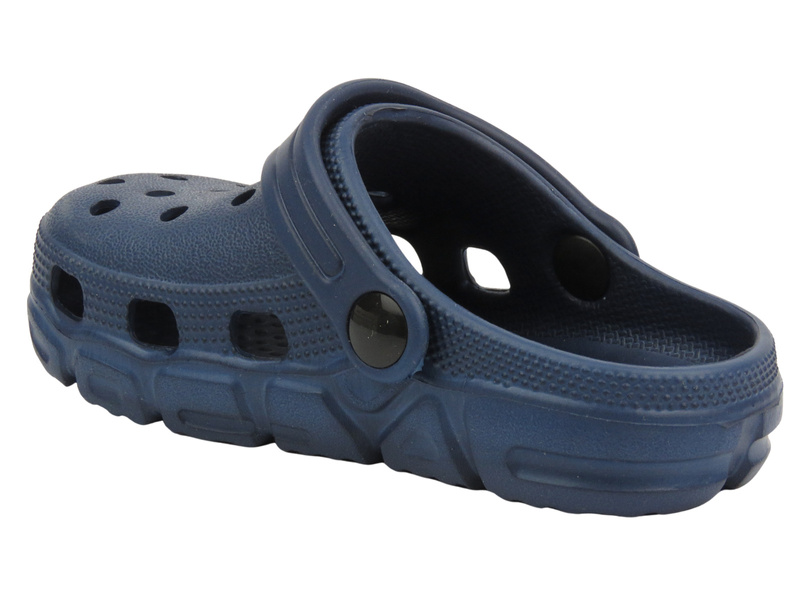 Klapki dziecięce clogsy - Realpaks D-302, granarowe