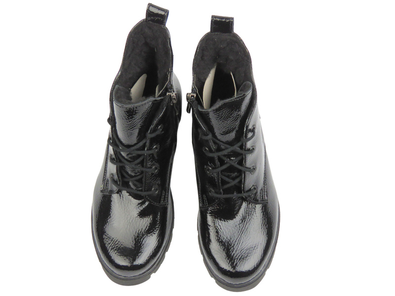 Botki, trzewiki dziecięce dziewczęce Kornecki 06921, czarne