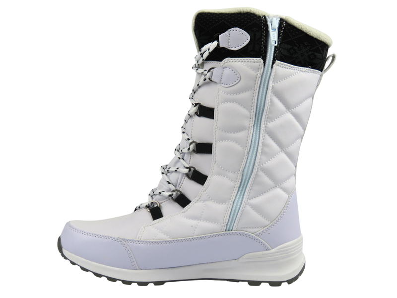 Damskie śniegowce AMERICAN CLUB SN88, białe