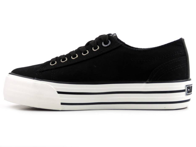 Trampki damskie na platformie Big Star HH274056, czarne