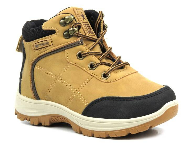 Trekkingi dziecięce, buty zimowe- News 23DZ26-5241, brązowe
