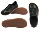 Barefoot skórzane minimalistyczne półbuty damskie czarne Wasak 0744 tegość H