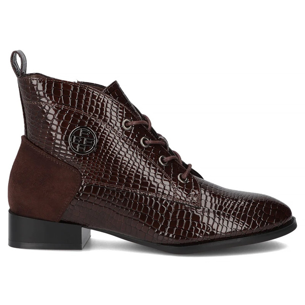 Trzewiki botki damskie - Filippo DBT4824/25, brązowe