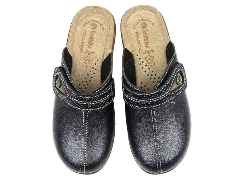 Wygodne klapki damskie INBLU LY-80, granatowe